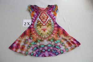 2X Twisted Front Dress