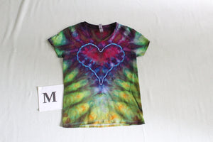 Medium Ladies V-Neck Incline Heart