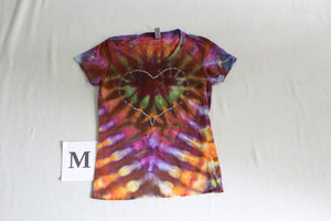 Medium Ladies V-Neck Incline Heart
