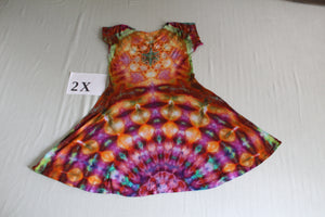 2X Twisted Front Dress