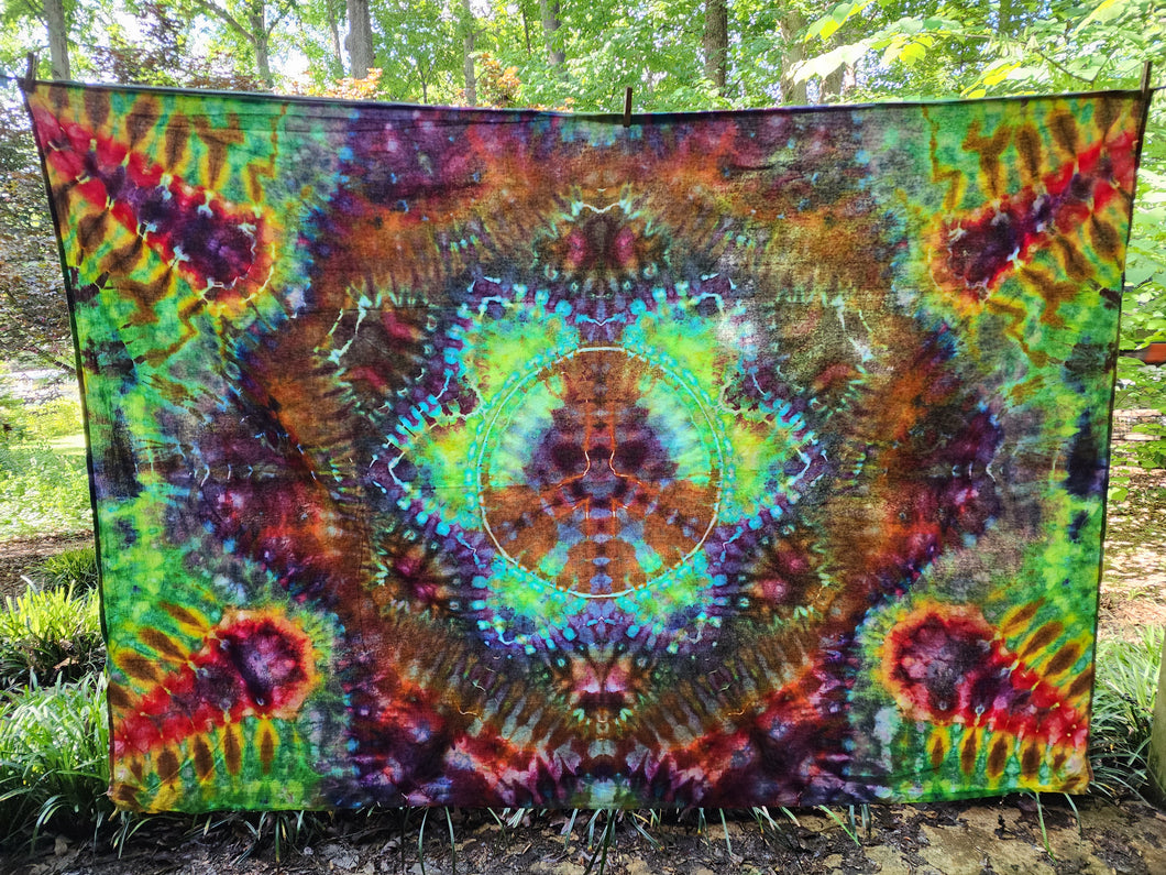 5’x7' Peace Sign Mandala