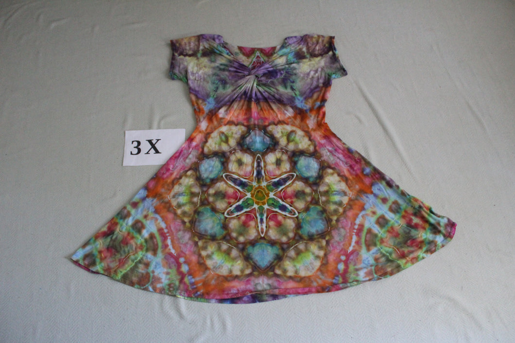 3X Twisted Front Dress